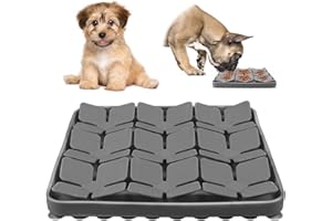 MPLEHDA Tapis de Chien Snuffle Mat, Silicone Tapis de Leche Chien, Tapis Léchage Chien, Gamelle d'alimentation Lente, Tapis éducateurs pour Chiens Dog Puzzle Toys Tapis de Fouille