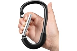 SURDOCA Kinderwagenhaken für Mama, Kinderwagen-Clips zum Aufhängen von Tasche und Einkaufen, Kinderwagen-Zubehör 1pc, schwarz