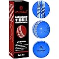 ONEGlobal Premium Windball Soft Cricket Ball | Durable Materials, Realistic Colour Seam, True Bounce & Swing | Wind Ball Cricket Balls for Outdoor & Indoor Practice, Coaching, Garden & Beach Games
