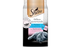 SHEBA Delices Gourmands - Bolsas Frescas, 6 x 50 g, Sabor de Tokio