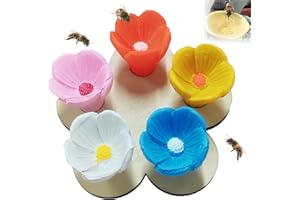 Uniguardian Bee Drinking Cups for Garden,Bee Insect Drinking Cup,Bee Feeder,Bee Hote,Bee Cups for Thirsty Bees Garden,Collect Water for Bees Safe Places to Drink,Bee Cups for Garden Decor