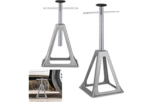 ‎VA-CERULEAN VA-Cerulean Wohnwagen Stützbock,2er Set Alu Stützböcke,Unterstellböcke Höhenverstellbar,Abstellböcke für Anhänger und Caravan,bis 1000 Kg belastbar pro Stütze