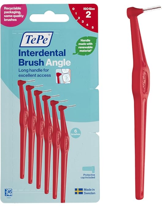 Angled Interdental Brushes - 40 Count Pack, Soft Bristles For Cleaning Between Teeth & Gums | Oral Care Essential