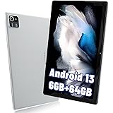 Whitedeer 10 Pollici Tablet Android 13, 6(2+4) GB RAM+64GB ROM Tablet con 5MP+8MP Doppia Fotocamera, Quad-core Processore, 12