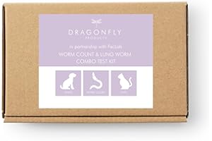 Dragonfly Products Worm Count Test Kit for Dogs and Cats | Natural Worming Treatment approach with Feclab | Worm Egg | Lung Worm (Combo Worm & Lungworm Test)