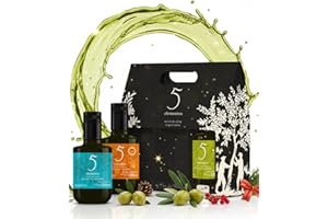 FINCA LA PONTEZUELA 5 Elementos Estuche Original de Aceite de Oliva Virgen Extra 3x250ml | Regalo Gourmet de Variedades Premium | Picual, Arbequina y Cornicabra DOP Montes de Toledo