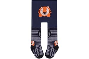 L&K-II Rajstopy do raczkowania dla dziewczynek, chłopców, z podeszwą ABS, antypoślizgowe, z wypustkami, motyw lwa 2768, 1 szt