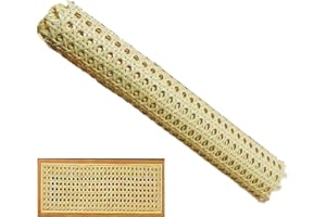 TAOZHUGONG Wiener Geflecht, 100x35cm Schimmelfest Breite Rattan Gurtband, PE Wasserdicht Stuhlgeflecht Rattanstuhl Reparatur Wabengeflecht Stuhl Wiener Geflecht für DIY-Projekte (Gelb)