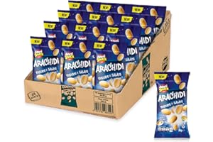 APERI SNACK Aperisnack® - AP04.001.12 Arachidi Tostate e Salate 33pz bustine monoporzione da 30g in vassoio espositore in cartone ideale come snack da portare con se