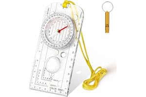 flintronic Bussola di Navigazione, Bussola da Escursionismo Impermeabile, Direzione Magnetica, Compass di Orientamento, per Mappe, Navigazione, Orienteering, Sopravvivenza, Backpacking