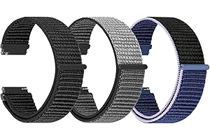 YCHDDER - Solo Loop Quick Release Nylon Watch Strap - 16mm 18mm 19mm 20mm 22mm 24mm Watch Straps for Men Women