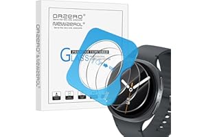 NEWZEROL 3 Pack Compatible for Samsung Galaxy Watch 8 (40MM Version) (with Installation Frame) Tempered Glass Screen Protector High Resolution Tempered Glass Screen Protector Protective Film