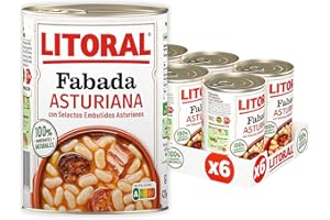 Lote de 6 latas fabada asturiana litoral 435gr