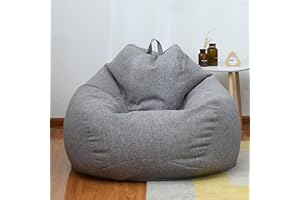 Highdi Puff Pera sin Relleno Gigante 100x120cm, XXL Puff Gamer para Exteriores y Salon Interiores, Polialgodón Grande Bean Bags para Adultos o Decoracion Juvenil, Niños, Infantil