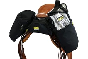TrailMax Horn Satteltasche & Pommel Pocket Satteltasche Combo;Horn & Pommel Satteltasche Combo für Pferde;Satteltaschen für Western & Endurance Sättel;Trail Riding Satteltaschen