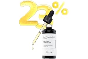 COSRX Suero puro de vitamina C 23% con vitamina E (ácido ascórbico) y ácido hialurónico, suero facial hidratante, reduce las líneas finas 20 ml (Envase de 1)