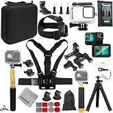 Gurmoir Accessories Kit with Waterproof Case for Gopro Hero 13 12 11 10 9 Camera, Action Camera Kit Package Compatible with G
