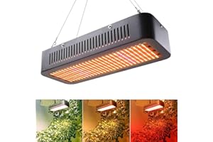 QIANYAN 600W Vollspektrum LED Pflanzenlampe UV IR, 3 Modell LED Wachstumslampen für Zimmerpflanzen, Upgrade PPFD 1000μmol/s/㎡ Pflanzenleuchte Garten Blumen Sämling