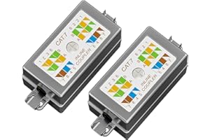 FGB LSA Verbinder Cat6 und Cat7 Geschirmt Connection Box, Verbindungsmodul, POE Kabel Verbinder, für Verbinden/Reparieren von Netzwerk, Kabel 2 Stück