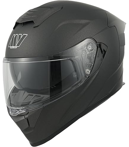 A-Pro Integralhelm Motorrad - ECE 22-06 Zulassung Mattschwarz