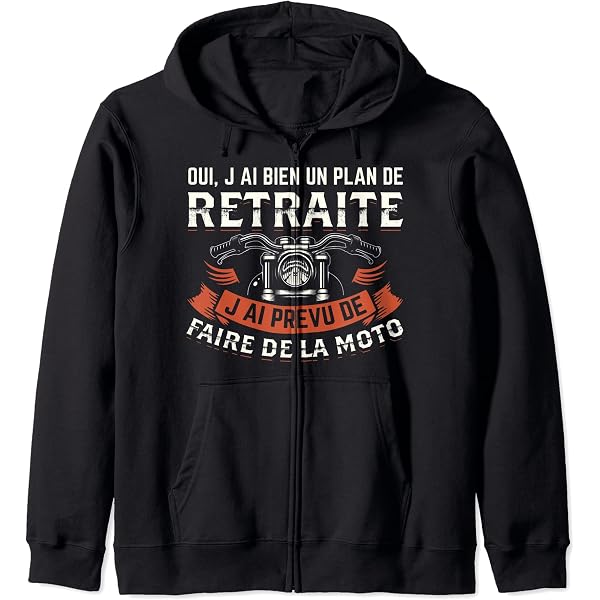 Sweat à Capuche Motard Homme – Cadeau Moto – Style Motorcycle – Confort Et Attitude !