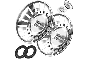 OKTAYOCUM 2 Pack Kitchen Sink Strainer Plug, 304 Stainless Steel Kitchen Sink Plug, Thicken Sink Plug Drain Stopper Diameter 84mm