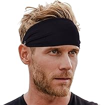 Set Bandeau Et Poignets De Sport Tough Headwear – Noir/Gris/Arc-en-ciel – Universel