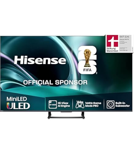 Hisense 55U7N Google TV Works with Alexa 2024 55