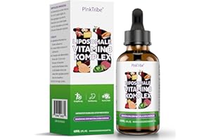 Liposomale Vitamin B Komplex Flüssiges - Hochdosiert Tropfen mit Allen 8 B-Vitaminen, Aktive Vitamin B Formen, Vegan, Keine Z