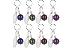 AOOGON Mini Bowling Schlüsselanhänger, Hängen Ornament Dekoration Schlüsselbund, Bowling Party Favors für Freunde, Kinder, Sport-Partys, Geschenke, Hängend Anhänger