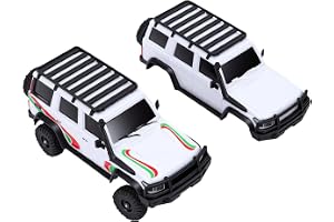 Generic RC Crawler Car, Skala 1:43 2. Fjärrkontrollbil med Bluetooth APP-kontroll, LED-lampor, Stötdämpningssystem för Inomhus Utomhusoffroad Crawling