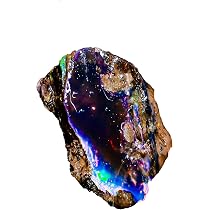 Opale De Feu Éthiopienne Brute Naturelle - 8.50 Carats - Pierre Sèche Multi-Feu - Non Traitée