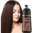 FONDIIA MeiDu Hair Dye Shampoo Instant 3 in 1 Easy Shampoo for Women & Men (100% Herbal Natural Ingredients) Grey Hair Coverage Coffee(500mL,17.6 Fl Oz)