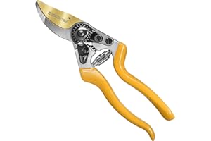 GRÜNTEK Z-25 Titanium Bypass Secateurs – 215mm Ergonomic Garden Pruning Shears with Japanese SK5 Blade | Tree, Vine & Garden Maintenance