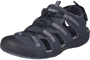 GRITION Sandalias Hombre Verano Punta Cerrada Sandalias de Deporte de Gran Tamaño Sandalias de Protección Rápida Dry Toecap Verano