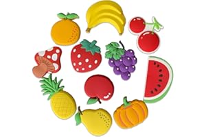 VLOOK Fruit Magnets for Kids Rubber Fridge Magnets Toddler Refrigerator Magnets Baby Magnets for Whiteboard