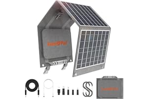 Solarpanel Faltbar, LUMOPAL 40W Solar Panel Camping Solar Ladegerät mit USB-C PD 40W, USB-A 22w max Solar Charger, Solarmodul Faltbares Outdoor für iPhone, Andriod handy,Tablets,Tragbare Powerstation