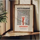 Fark Tanıtım Keith Haring &Ccedil;er&ccedil;evesiz Poster, Modern Dekoratif &Ccedil;er&ccedil;evesiz Poster, Tablo, KeithHaring-1, 21 x 30