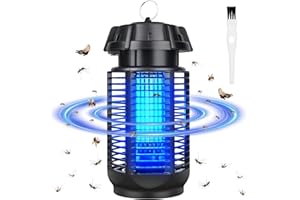 Lampa przeciw komarom, GuKKK Lampa przeciw muchom 20 W 3500 V UV Wodoodporna elektryczna zabójca owadów, elektryczna przeciw komarom, pułapka na komary, łapacz owadów, wydajny zasięg 80m²