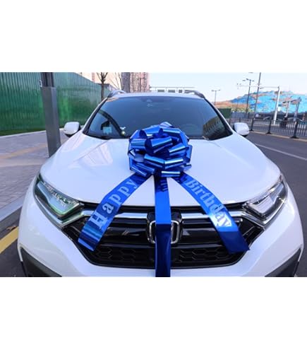 Nœud Cadeau Voiture Nœud Cadeau Géant Rouge 40cm - Ruban 6m Pour Voiture Ou Gros Cadeaux Nœud Réutilisable
