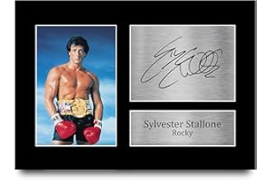 HWC Trading Sylvester Stallone A4 Ungerahmt Signiert Gedruckt Autogramme Bild Druck-Fotoanzeige Geschenk Für Rocky Filmfans