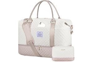 LOVEVOOK Reisetasche Damen Sporttasche mit Schuhfach Groß Handgepäck Tasche für Flugzeug Weekender Travel Duffle Cabin Bag Women Carry On Luggage Kliniktasche Geburt Set für Gym Strand Sauna Camping