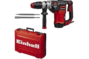 Einhell Tassellatore TE-RH 40 3F (1.050 W, percussione pneumatica, forza di percussione di 10 J, attacco SDS-Max, scalpello piatto e scalpello a punta inclusi)
