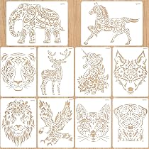 FINGERINSPIRE Eiffelturm-Schablone Mit Rosen & Fahrrad – 29,7x21 Cm, Wiederverwendbar, Für Wand, Holz, Fliesen & Stoff