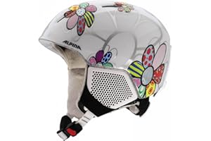 ALPINA Carat LX Cascos, Unisex Niños, Patchwork-Flower