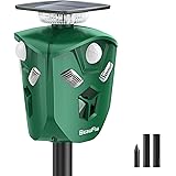 Katzenschreck für Garten, BeauFlw Hundeschreck Marderschreck Katzenschreck Ultraschall Solar wasserdichte Outdoor Tiervertrei