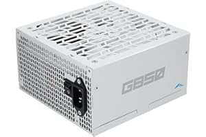 SAMA G850 Alimentatore – 850W Full Modulare, Certificazione 80 PLUS Gold, Compatibile ATX 3.1 & PCIe 5.1, Condensatori Giapponesi, Ventola FDB 150 mm, Supporto GPU RTX Serie 50/40 -Bianco