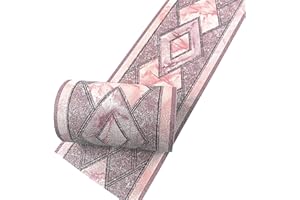 Simplemuji 3D Self Adhesive Blue Diamond Waterproof Wallpaper Border Peel and Stick for Bathroom Kitchen Counter Top Tiles Sticker, 10cm by 5m (Red)