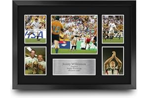 HWC Trading FR A3 Jonny Wilkinson England Gifts Printed Signed Autograph Picture for Rugby Union Fans - A3 Framed