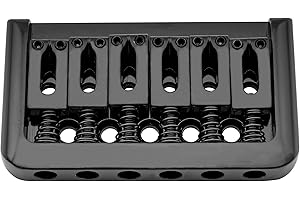 Musiclily Obrzynane Mostek Stały Hardtail do 6-strunowy Gitary Elektrycznej, Chrom